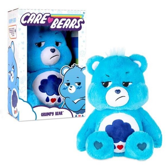 Grumpy Bear Care Bears Brand New 2020 14" Medium Plush Soft Huggable Care Coin - Picture 1 of 3